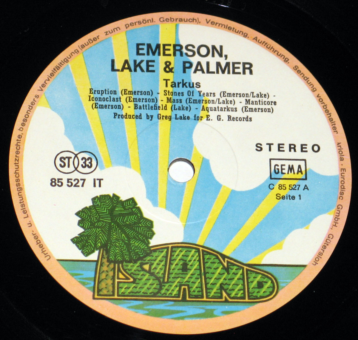 High Resolution Photo elp emerson lake palmer tarkus germany island 